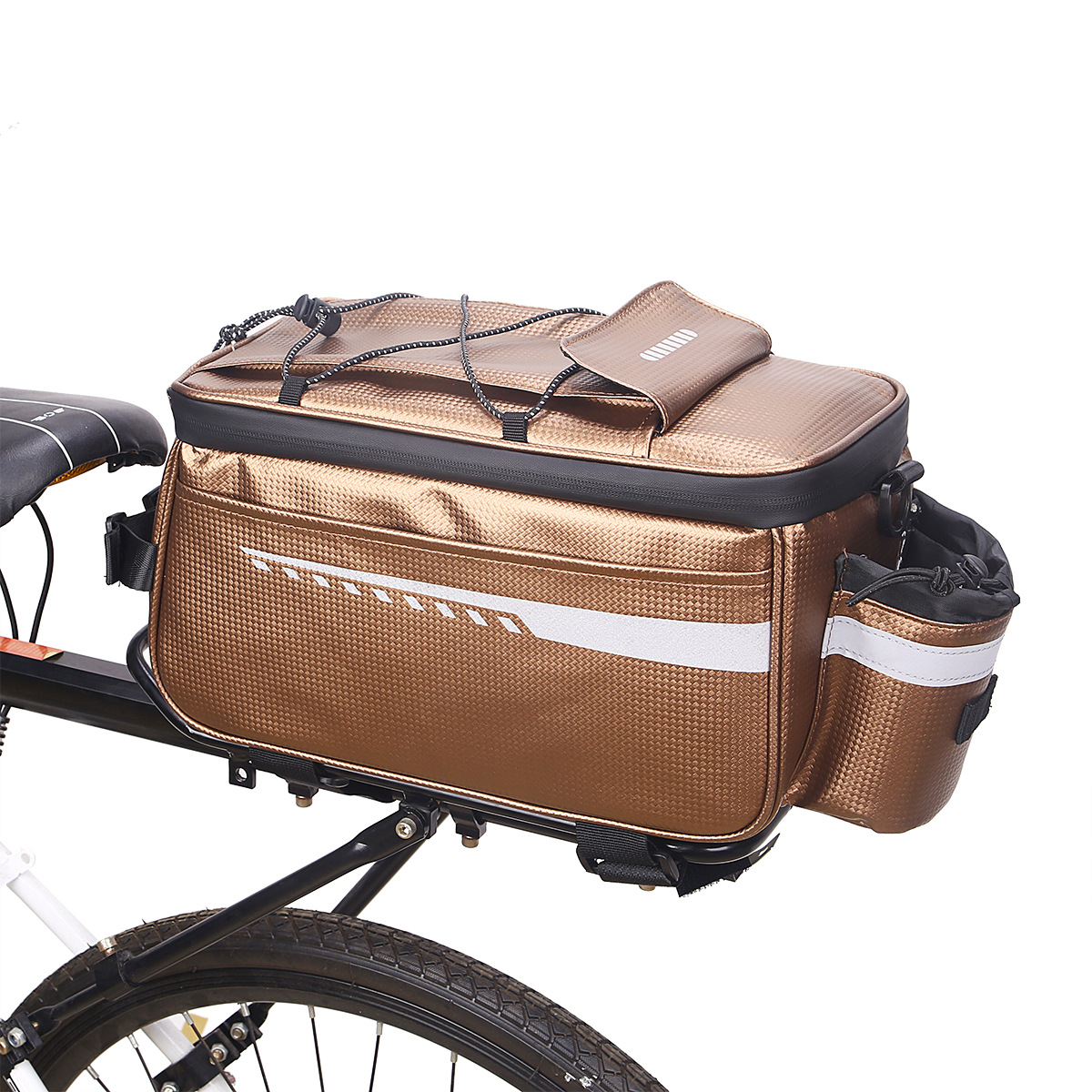 Bolsa de conducción de bicicleta eléctrica bolsa de estante trasero bolsa de transporte de bicicleta de montaña bolsa de cola bolsa de sillín delantera y trasera accesorios para bicicletas