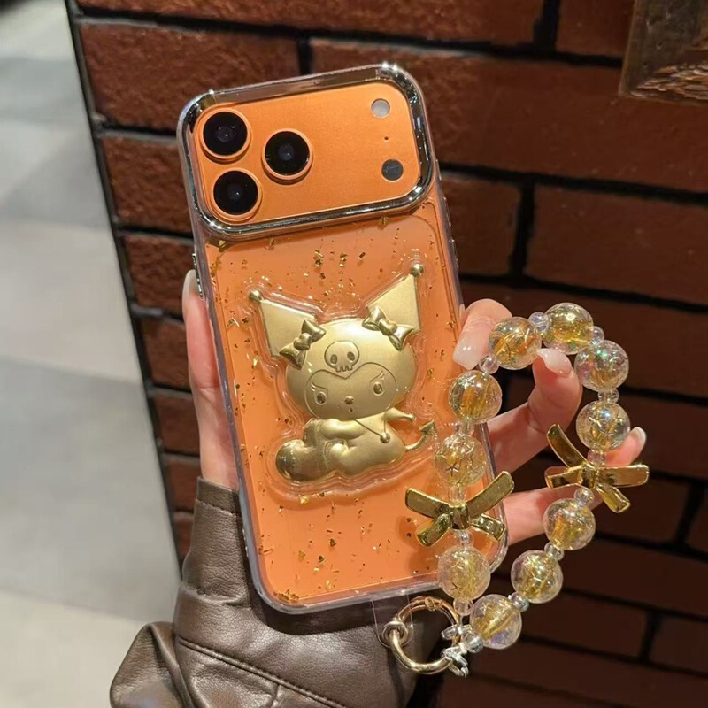 Suitable for Redmi 15 Transparent Phone Case Note15Pro Kuromi Kt Electroplating Xiaomi 15t Glitter Gold Foil Resin