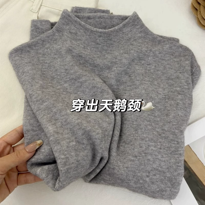 Вязаный базовый свитер, комфортный для тела, one size, мягкий повседневный слой