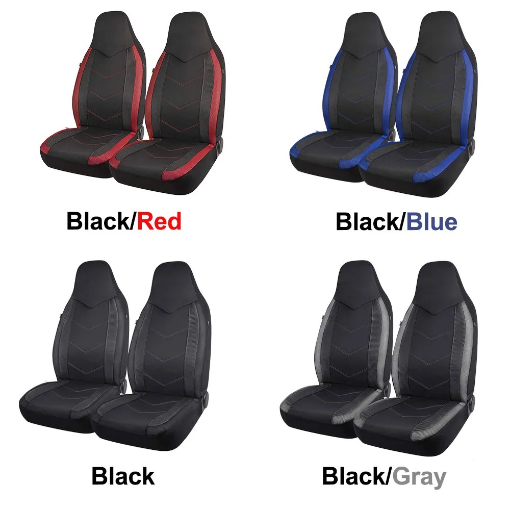Car Seat Cover 2 Front Seat High Back Hooded Four Seasons Neutral Sandwich Fabric Cross-Border Hot Sale