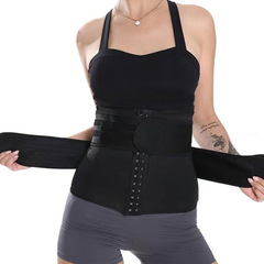 国境を越えたアマゾンのボタンの女性のダイエットベルトのネオプレンのボディスーツの運動は腹のマジックのダブルベルトを収めます。