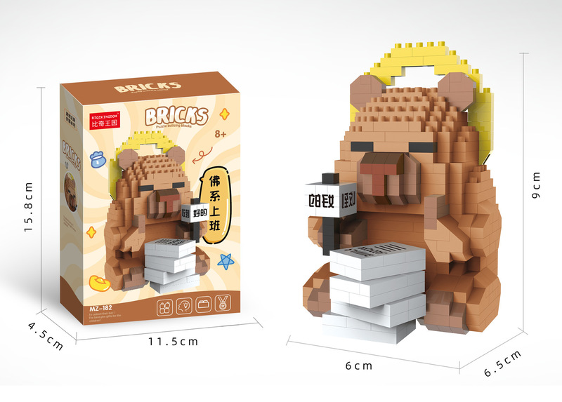 レゴケーキ人形動物微粒子パズル組み立てビルディングブロックおもちゃデスクトップ装飾品女の子卸売と互換性があります|undefined