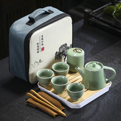 旅行茶道具哥窯汝窯セット卸売り茶皿家庭用結婚開業不動産のお土産はloを追加することができます。