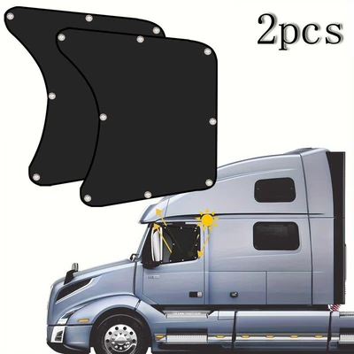 Car curtain sunshade sunshade sunscreen heat insulation sunshade car sunshade car car car car side gear front windshield sunshade (Sun shade) - a0612-1-black-2-pieces-truck-suction-cup-sunshade