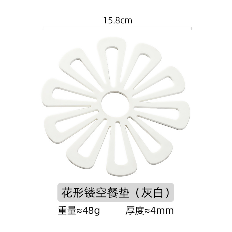 Almohadilla de aislamiento térmico anti-escaldado de pvc personalizado al por mayor posavasos redondos para uso diario en el hogar, mantel simple creativo y resistente a altas temperaturas