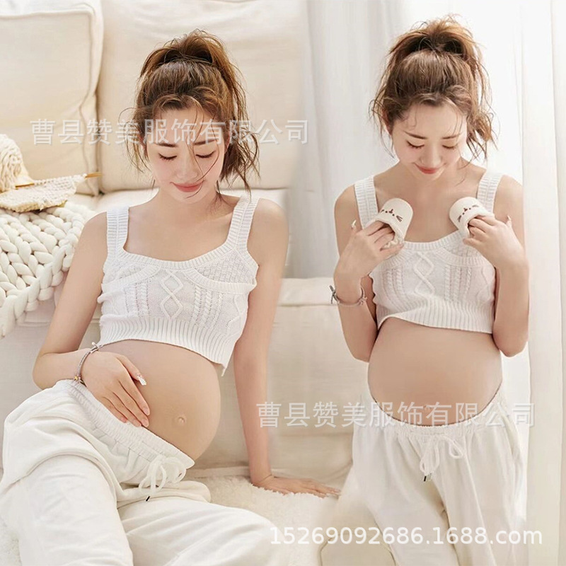 妊婦の撮影の服装の新型の美しい風の妊婦の服装の芸術は服装を照らします。
