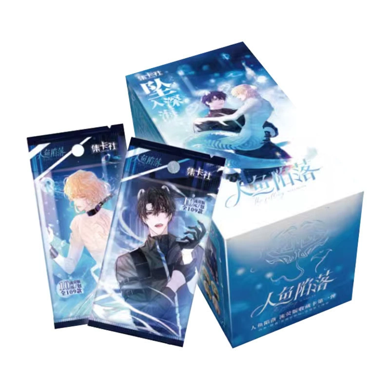 Собрание коллекционных карточек Mermaid fall card card flow версия 312-й пули коллекционная карточная упаковка анимационная карта Bai Chunian Lanbo