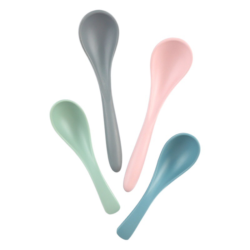 Yongsheng restaurante melamina color cuchara gancho cuchara mango largo cuchara sopa imitación porcelana plástico ramen cuchara hogar cuchara de hotel