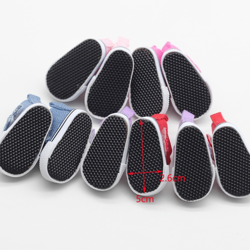 5cm muñeca bjd zapatos de lona Exo muñeca zapatos 6 puntos muñeca 1/6 pequeño ragdoll