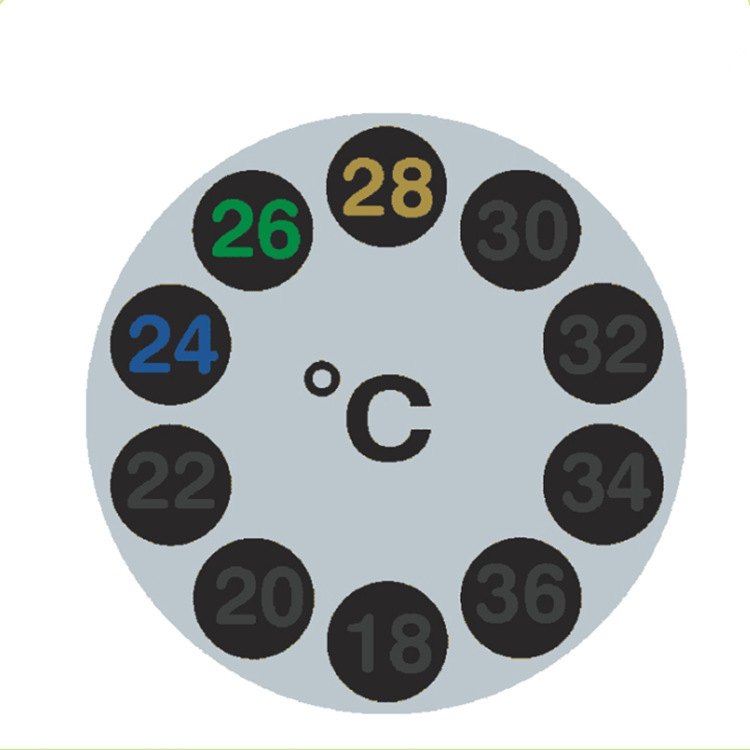 Sticker, thermometer, aquarium