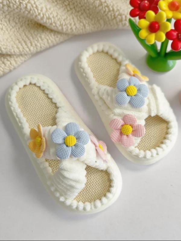 D6591 亚马逊速卖通款 Slippers 跨境代发新款平底拖鞋|undefined