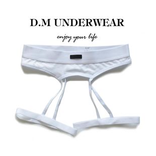 D.M Men's Underwear Low Waist Sexy Modal Wide Fleece Soft G-string/Wipe Empty Personality Hot