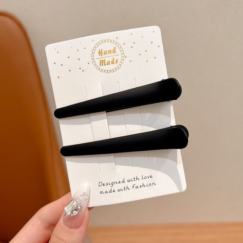 Niños de alta sensación sin marcas franges cortadas clip de pelo coreano simple clip de pelo lateral para niñas no lastimar clip de pelo para el borde de la cabeza