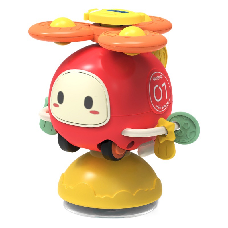 Bebé silla de comedor lechón juguete 0-1 año bebé 6 meses de edad mesa de comedor deslizante de los niños educativos girar música tire hacia atrás