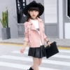 Pink leather jacket
