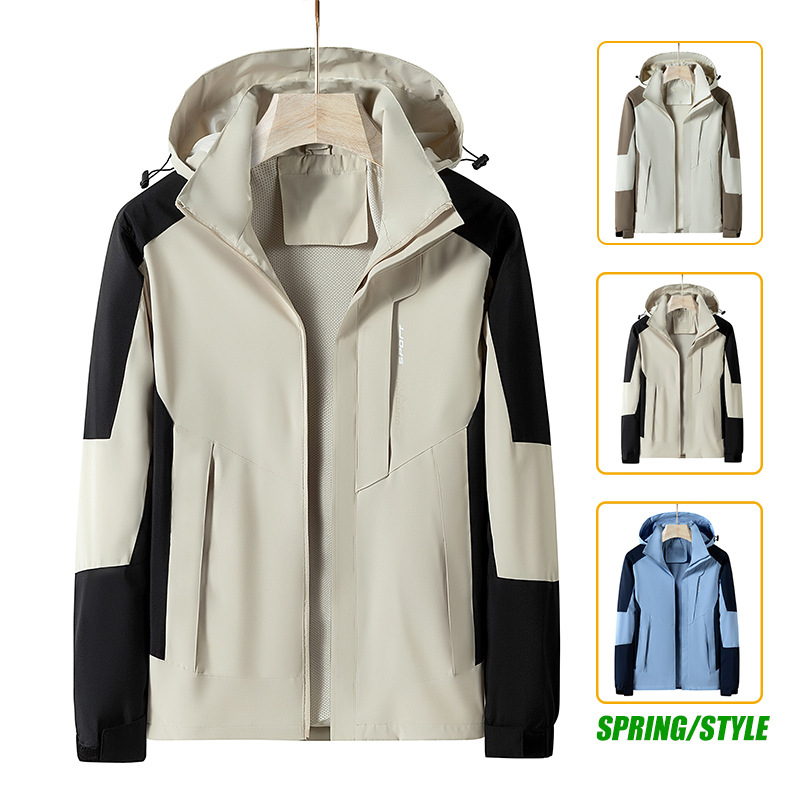 Chaqueta deportiva para hombres 2023 primavera nueva ropa de asalto casual para hombres primavera chaqueta impermeable al aire libre ropa de hombre image 4