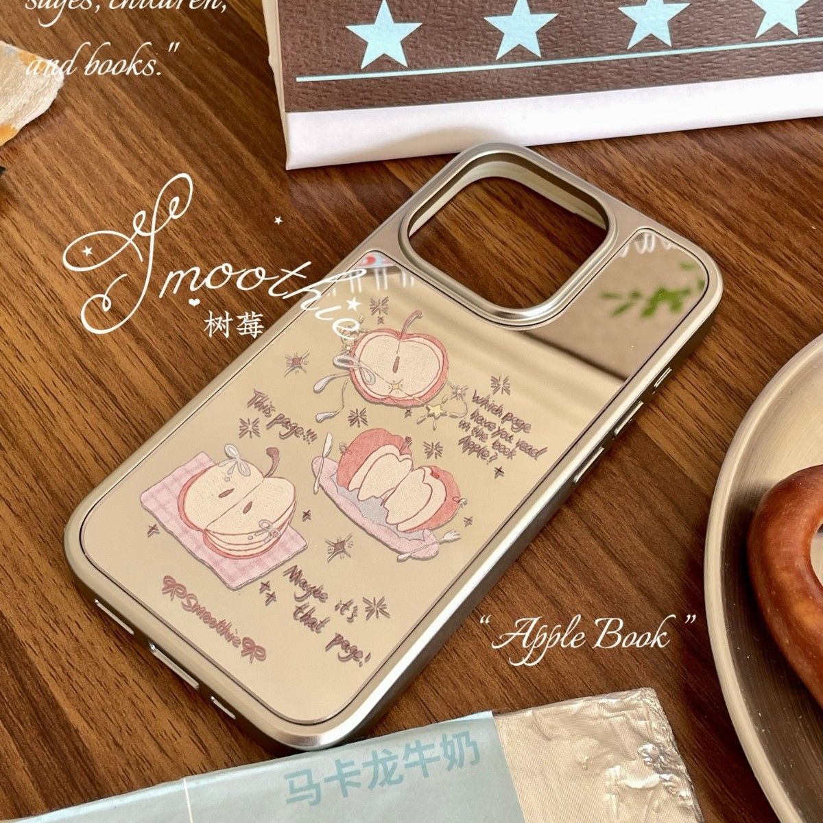 Suitable for Raspberry "Apple Notebook" Apple 16Pm Mobile Phone Case Silver Mirror 15P New Style 14