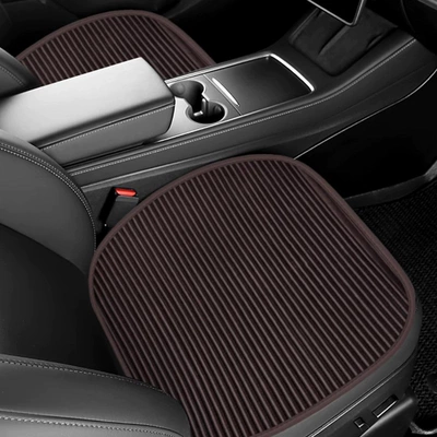 Charcoal and Buckwheat Husk, Ventilated and Seat cushion, seat cover - coffee-color-master-and-passenger-2-photos
