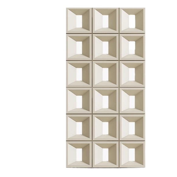 Red neta componente de pu ladrillo cemento ladrillo hueco estructura de partición de doble cara ladrillo nueve cuadrículas de construcción ligera decoración de pared de fondo