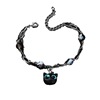 Cute resin, adjustable fashionable universal chain, bracelet, European style, big eyes