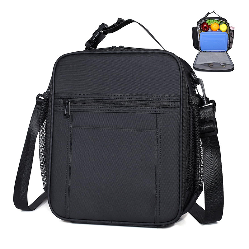 Nueva bolsa de almuerzo impermeable de nailon, bolsa de almuerzo con aislamiento térmico, caja de almuerzo, refrigerador, caja de almuerzo, caja de almuerzo, bocadillos y agua