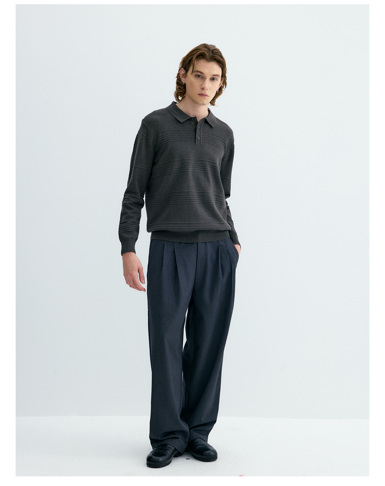 UNF Jacquard 250g Knit Polo