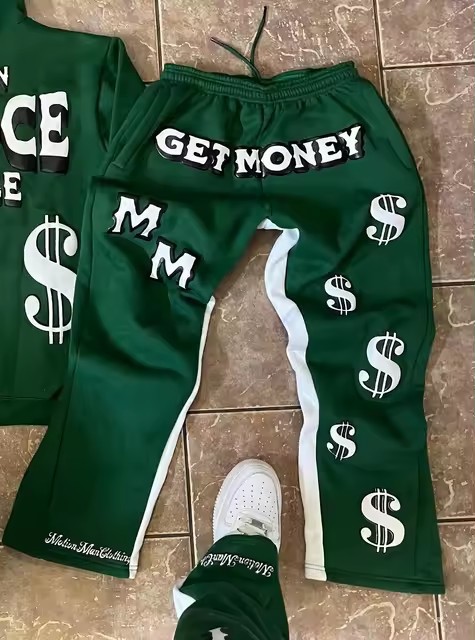 2024 New Letter Print Hoodie Jacket Hooded Top Harajuku American Street Style Hip Hop Set_voghion.com