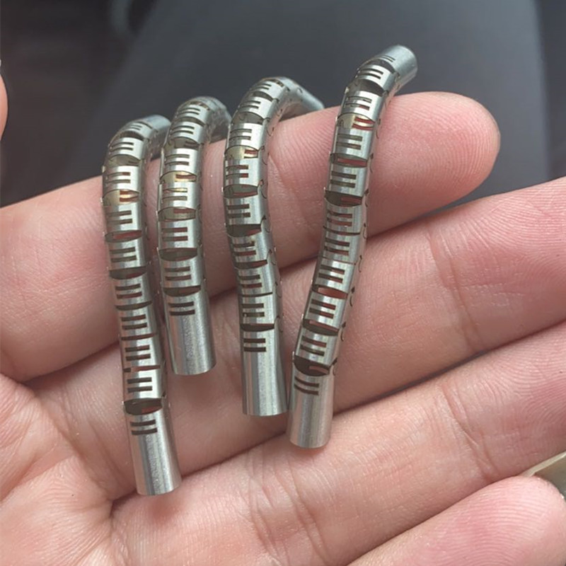 供应 毛细管激光打孔转向蛇骨管 精密管开槽扩口 304不锈钢蛇骨管