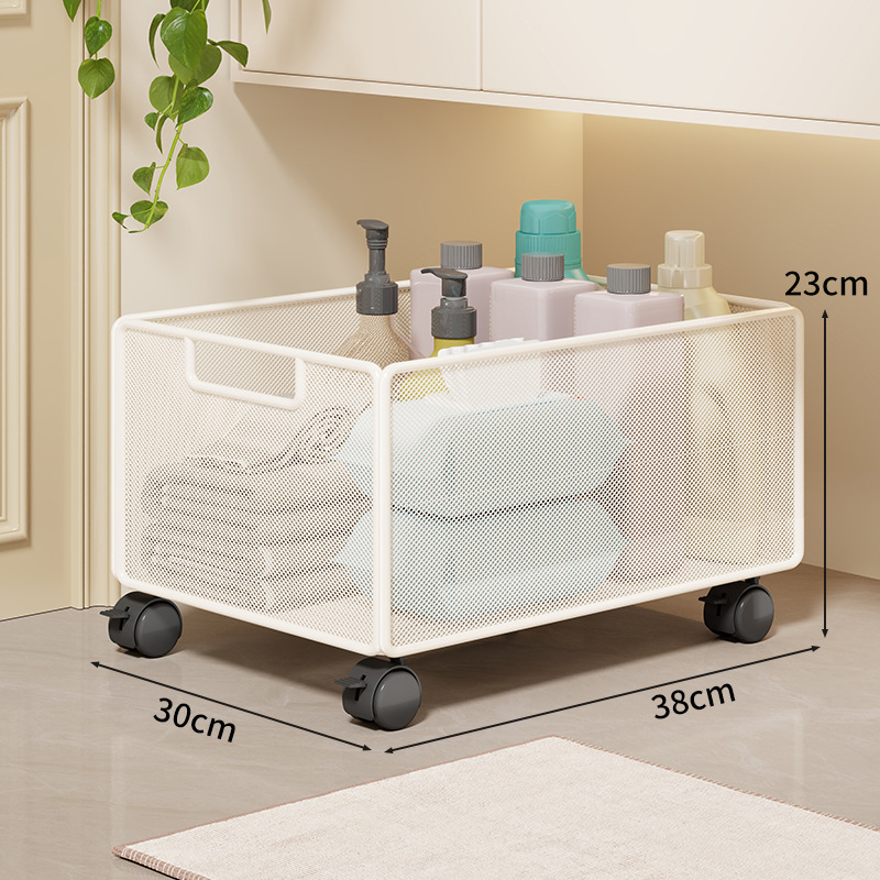 Carrito Cesta para Ropa Sucia de Hierro, Móvil, para Baño