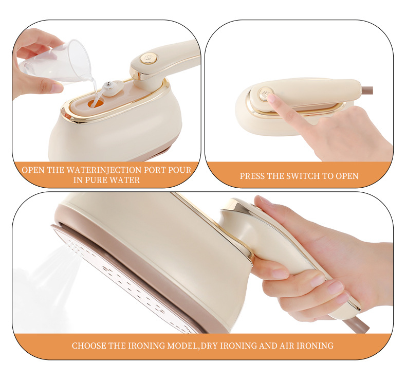 Mini Garment Steamer Portable Foldable Steam Iron For Clothes_voghion.com