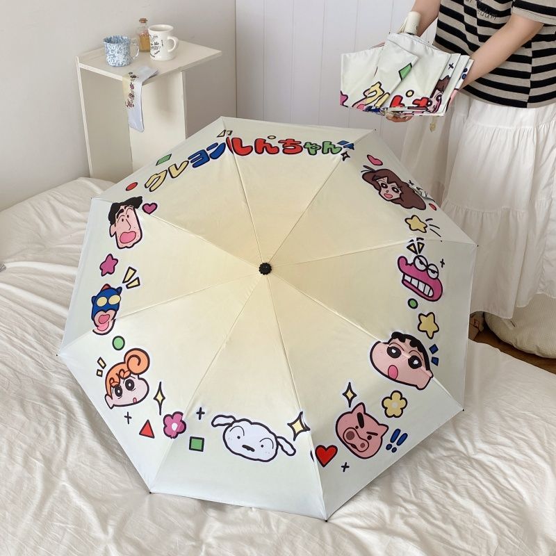 クレヨンしんちゃん傘自動かわいい漫画児童学生晴雨兼用汚れ防止傘日傘卸売|undefined