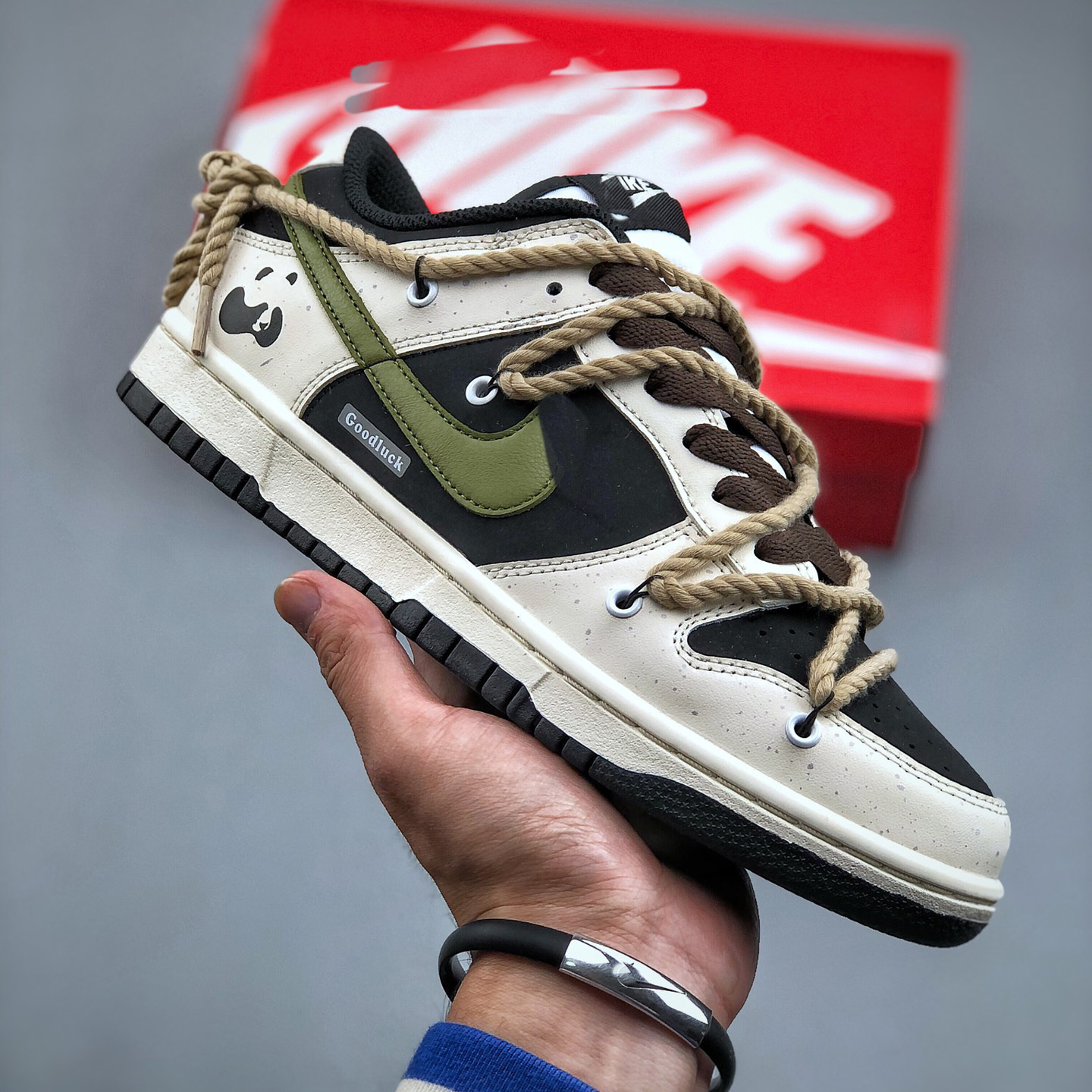 Black and white red panda