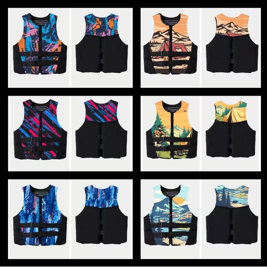 2025夏季新款成人救生衣耐用安全时尚马甲浮潜钓鱼大浮力背心