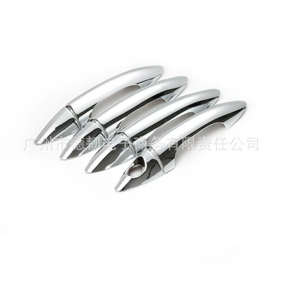 Suitable for 2011-15 Hyundai Accent Solaris Verna Chrome Handle Sticker Door Handle Decoration (Portal Wrist) - single-hole-handle
