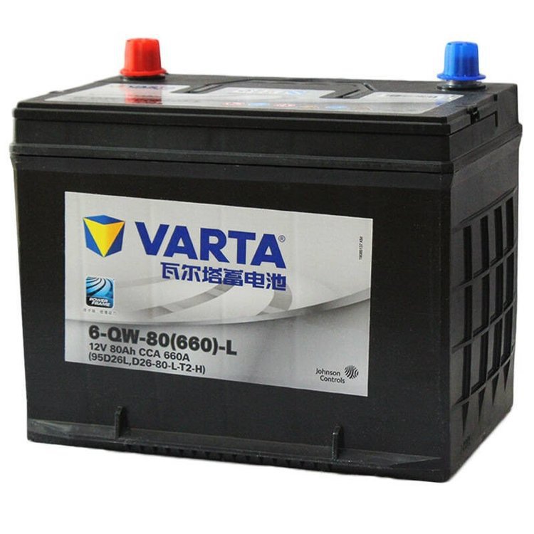 瓦尔塔蓄电池95D31R/L 适配双龙柯世多哈弗 江淮汽车12V80AH电瓶
