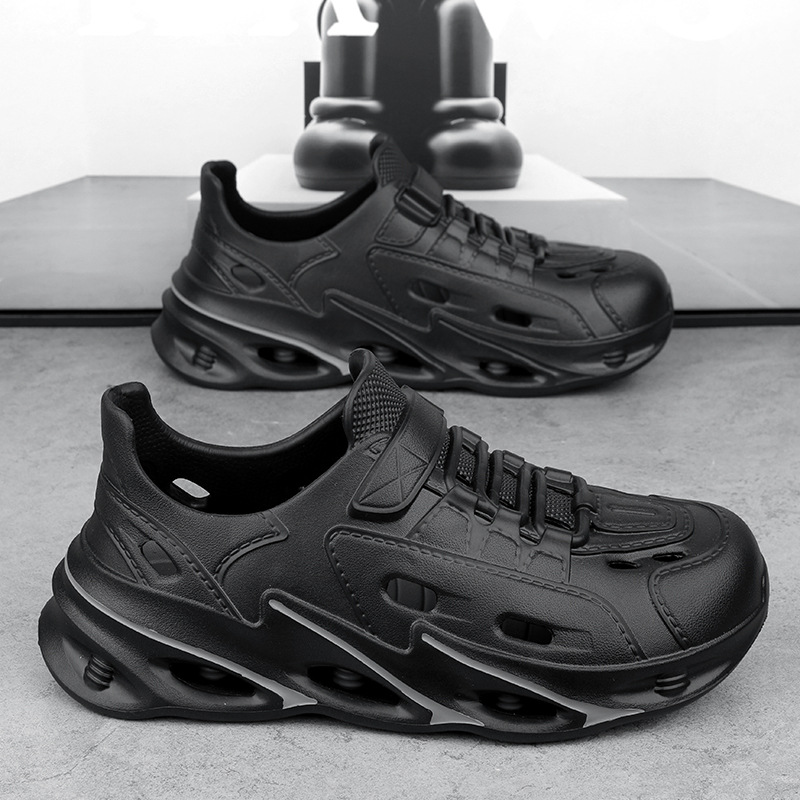 Sandalias de plataforma transfronteriza de verano, tendencia deportiva para hombres, pantuflas con todo incluido, zapatos de playa antideslizantes y transpirables