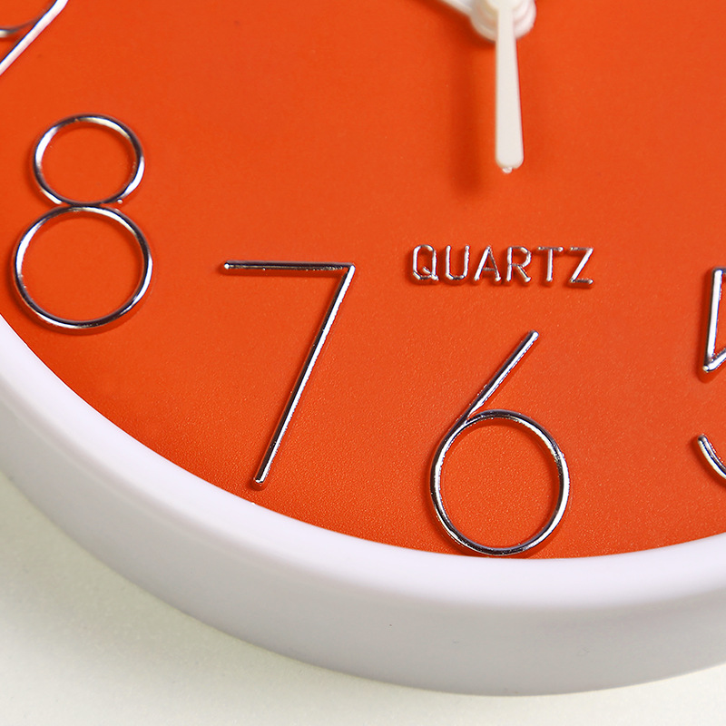 Reloj de pared simple de 8 pulgadas (20 cm) - Diseño creativo y de moda - Para sala de estar e interior - Venta directa de fábrica