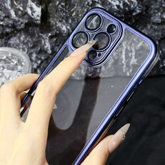 適用iphone15promax手機殼6D電鍍16蘋果15磨砂14二合一13小眾12新