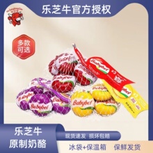 法国乐芝牛 原制奶酪儿童健康小贝勒原味乳酪5粒装干酪其他家用