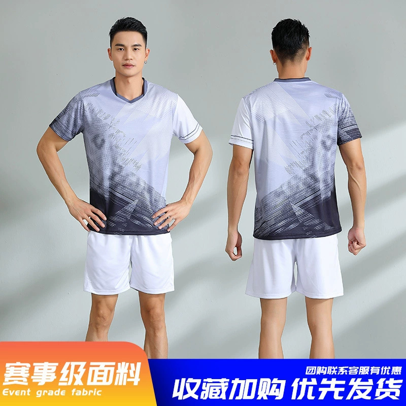 Nuevos trajes de bádminton para adultos trajes deportivos trajes de entrenamiento de voleibol masculino y femenino impresión de secado rápido