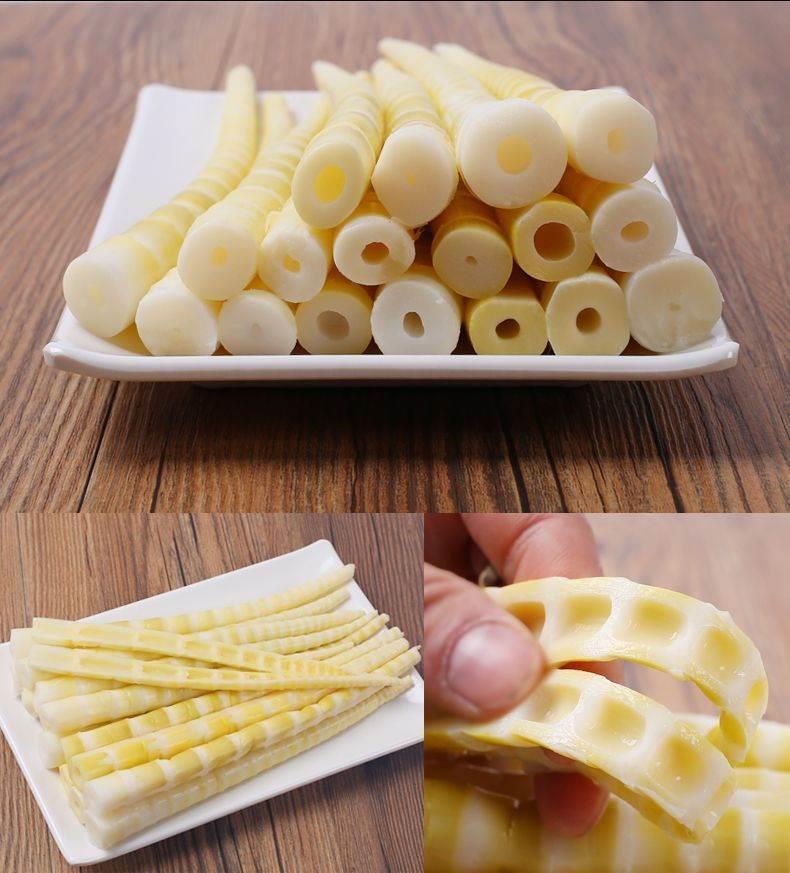 Fresh Bamboo Shoot Tips Peeled Ready to Cook Hot Pot Bamboo Shoots 500g x 10 Packs quality and texture