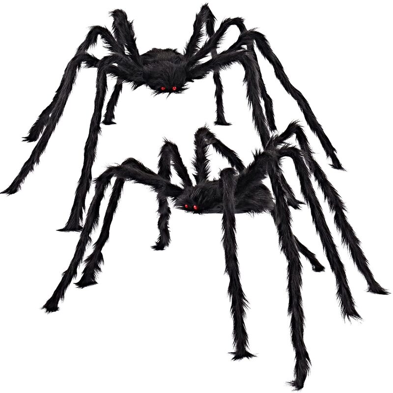Spider web super large spider triangle web Halloween decoration props party trick simulation plush spider wholesale Spider web super large spider triangle web Halloween decoration props party trick simulation plush spider wholesale