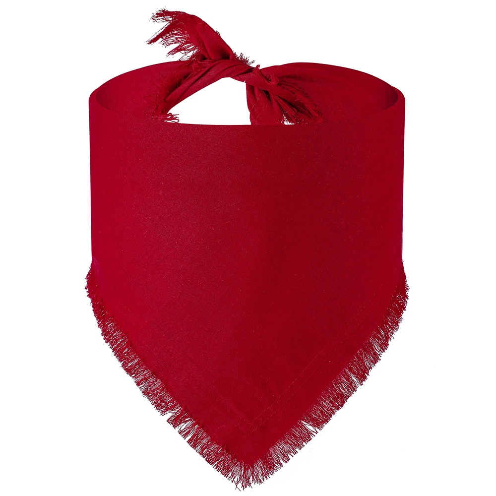 Nueva borla transfronteriza de algodón puro para mascotas Toalla de saliva informal Toalla de triángulo para mascotas bufanda de triángulo de cumpleaños de perro bufanda de perro