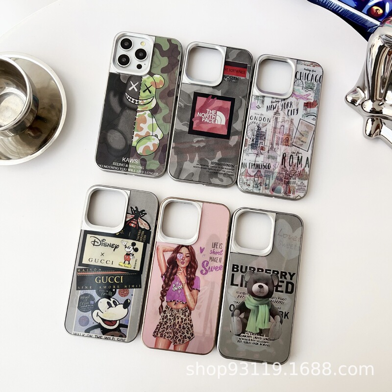 Fashion brand for Apple 16Pro mobile phone case iPhone15 animation high-end 3D phantom magnetic mobile phone protective case