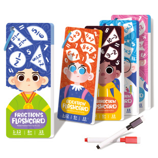 Cross-Border Mathematics Training Flash Card Calculation Teaching Aids for Primary School Students and Young Children Addition, Subtraction, Multiplication and Division Arithmetic Cards Educational Science and Education Toys