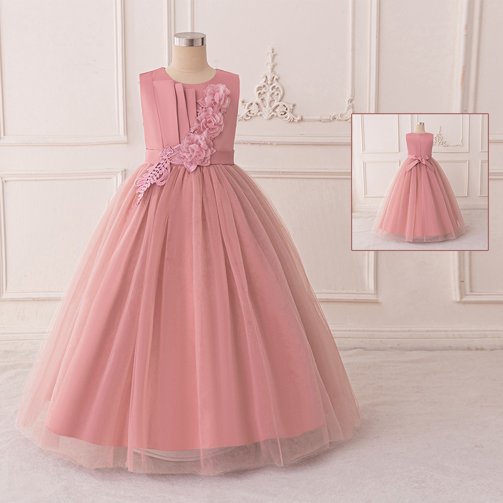 2026 nuevo vestido de niñas vestido de princesa sin mangas vestido de piano vestido de diseño vestido de bebé