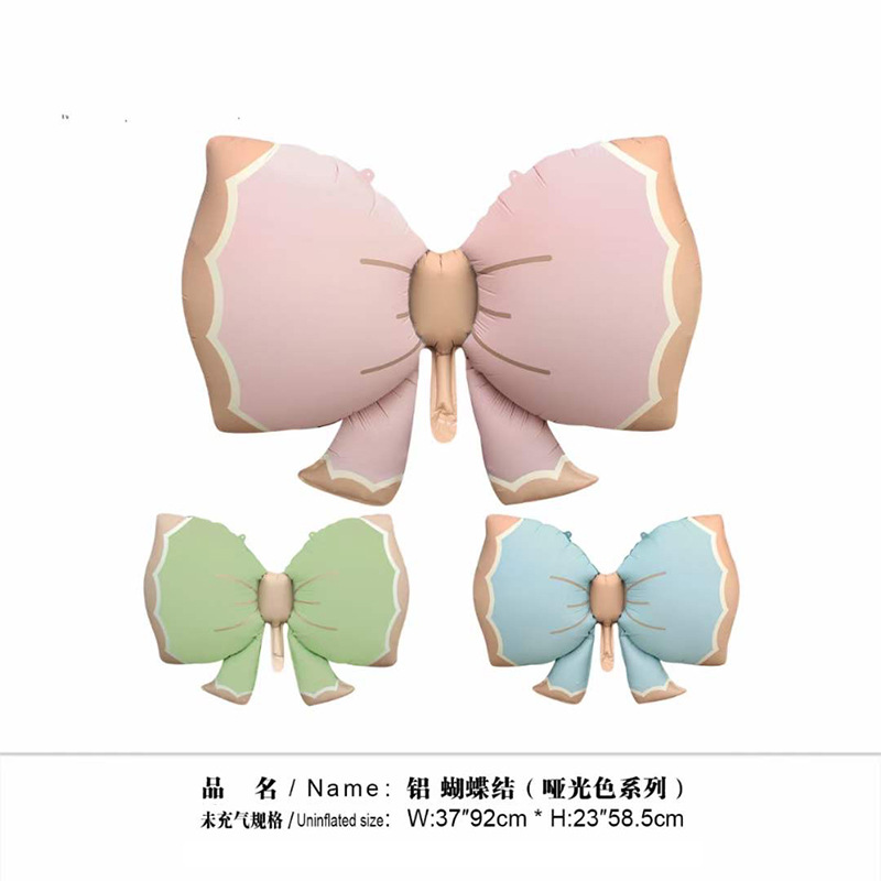 retro matte balloon with bow