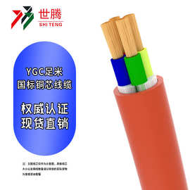 硅胶线YGC高温电缆软铜线多芯 耐油耐高温 10  16  25平方硅胶线