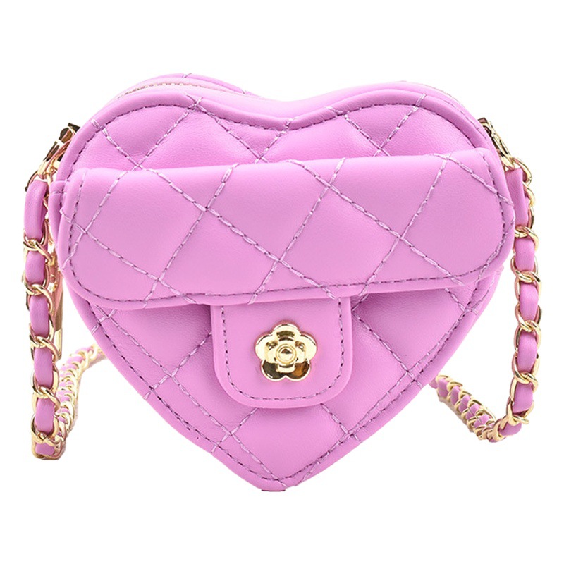 Women's Crossbody Camellia Embroidery Small Fragrance Chain Mini Girls Princess Love Spring New Children's Bag Trendy