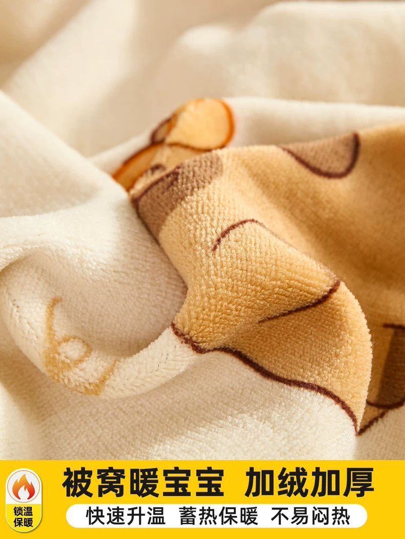 Leche de invierno cama de terciopelo de una sola pieza dormitorio de estudiantes de 0.9m más terciopelo de colchón grueso cubierta de cama de terciopelo de coral cubierta